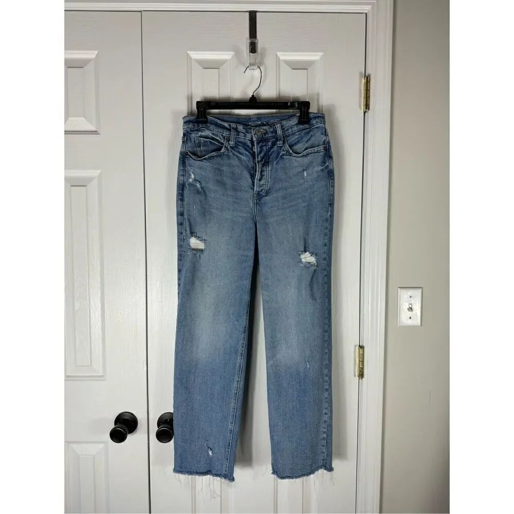 Old Navy Extra High Rise Womens Sky High Straight Jeans Size 8